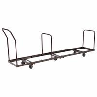 NATIONAL PUBLIC SEATING Chair Cart: 1,375 lb, 109 1/2 in L x 20 1/4 in W x 38 1/2 in H, (2) Swivel (MPN DY1400). Key specifications — Frame Color: Brown; For Use with Series: 1400; Brand: NATIONAL PUBLIC SEATING; Caster/Wheel Configuration: (2) Swivel.