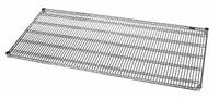QUANTUM Wire Shelf: 72 in x 24 in, 1 Shelves, Split Sleeve, 1,000 lb Load Capacity, Dry, Silver (MPN 2472CHD). Key specifications — Recommended Environment: Dry; Material: Steel; Brand: QUANTUM; Color: Silver; Finish: Chrome.