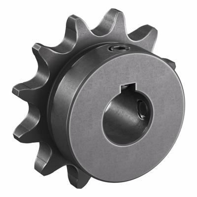 TSUBAKI Single Strand Sprocket: 41, For 1/2 in Chain Pitch, 5/8 in Bore Dia, 12 Teeth - Size 41 Fixed-Bore Roller Chain Sprockets