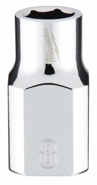 MILWAUKEE Standard Socket: Metric, 3/8 in Drive Size, 8 mm Socket Size, 6-Point, Std, Chrome (MPN 45-34-9078). Key specifications — attr1204417: MILWAUKEE; attr1204392: Chrome.