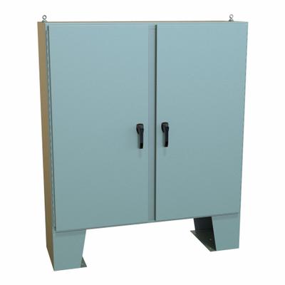 HAMMOND Electrical Enclosure: Steel, 60 in x 60 in x 19 in, NEMA 12/13/3R/4, w/Panel - Steel Washdown Enclosures