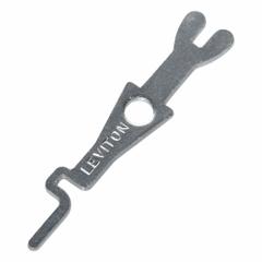 LEVITON Wall Switch: Locking Switch, Single Pole, Maintained, Gray, 120/277V AC, 20 A (MPN 1221-2GL). Key specifications — Illuminated: No; Voltage Rating: 120/277V AC.