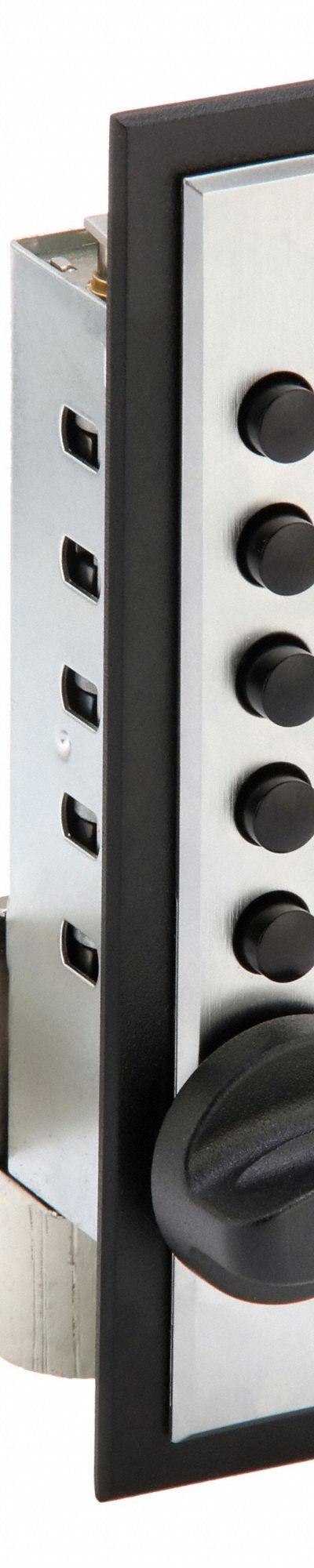 SIMPLEX Cabinet Lock: Satin Chrome - Mechanical Keypad Cabinet & Locker Locks