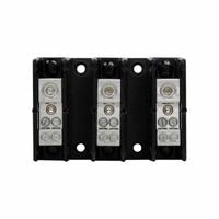 BUSSMANN Power Distribution Block: Open, Lug, Lug, 14 AWG – 2/0 AWG For Line Side Wire Sizes (MPN PDB220-3). Key specifications — attr1361688: Surface; attr1308686: BUSSMANN; attr1361672: Copper.