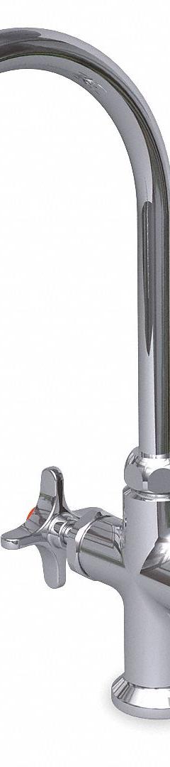 WATERSAVER FAUCET COMPANY Laboratory Faucet: Faucet, Single-Post, 2 Handles, Cross, Serrated Nozzle (MPN L414). Key specifications — Brand: WATERSAVER FAUCET COMPANY; Color/Finish: Chrome; Product Type: Faucet.