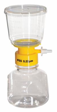 Filter Unit: 0.22 um Max Particle Size, 75 mm Dia, PES, Includes Stopper, 250 mL Upper Capacity (MPN 11L831). Key specifications — Includes Stopper: Yes; Material: PES (Membrane); Product Type: Filter System; Brand: LAB SAFETY SUPPLY.