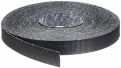 RIP-TIE Hook-and-Loop Cable Tie Roll: 30 ft Lg, 1 in Wd, 38 lb Tensile Strength, Black, Polyester (MPN G-10-030-BK). Key specifications — Color: Black; Material: Polyester; Brand: RIP-TIE.