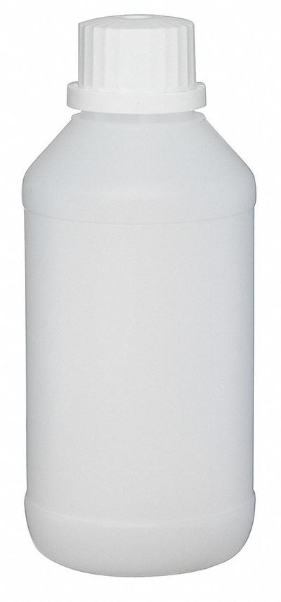 DYNALON Tamper Evident Bottle: HDPE, 8.45 fl oz, 250 mL, Colorless - Tamper Evident Round Plastic Lab Bottles