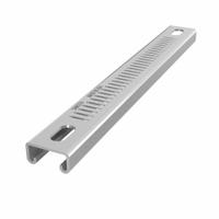 Strut Channel: Steel, Pre-Galvanized Zinc, 12 ga Gauge, Perforated Slot, 8 mm Slot Spacing (MPN DS-SS131612-14-PG/10). Key specifications — Material: Steel; Color: Gray; Finish: Pre-Galvanized Zinc; Slot Type: Narrow Slotted; Brand: DAKOTA SYSTEMS.