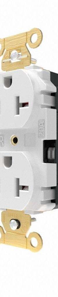 HUBBELL Receptacle: Duplex, 5-20, White, 125V AC, 20 A, 2 Pole / 3 Wire (MPN HBL5362STWTR)