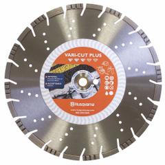 HUSQVARNA Diamond Saw Blade: Reinforced Concrete/Tile, 20 in Blade Dia., 1 in Arbor Size, Wet (MPN Vari-Cut S65 20). Key specifications — attr1097734: Wet; attr1097738: Small Flat Saw; attr1097751: HUSQVARNA.