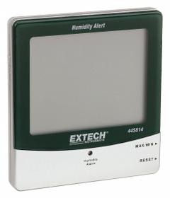 EXTECH Digital Hygrometer: 10%to 99% Humidity Range, Humidity, Built-In (MPN 445814). Key specifications — Primary Scale: Humidity; Secondary Scale: Dew Point/Temperature; Display Type: Digital; Brand: EXTECH.