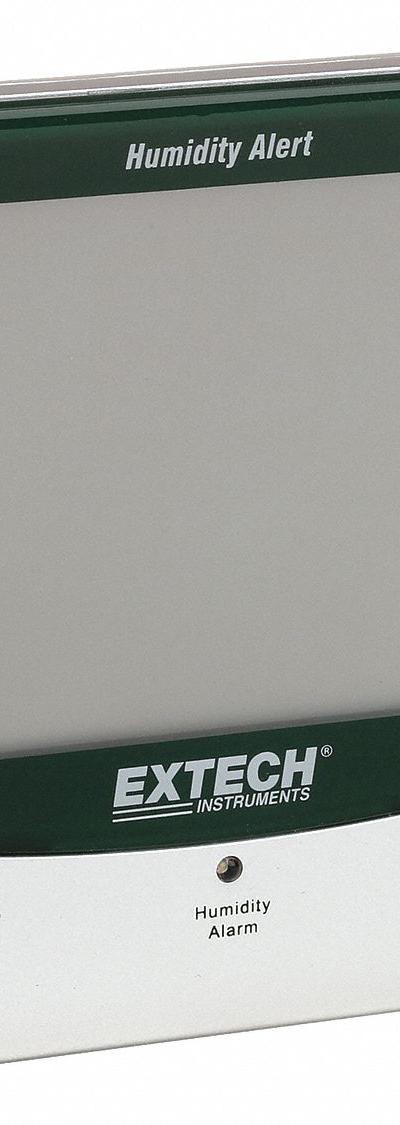 EXTECH Digital Hygrometer: 10%to 99% Humidity Range, Humidity, Built-In - Desk & Wall Mount Meters with Cabled Sensors
