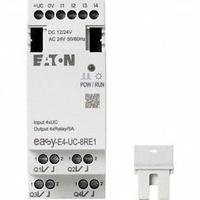 EATON Input/Output Module: Modbus TCP/IP, (4) Relay Out (MPN EASY-E4-UC-8RE1). Key specifications — attr205796: EASY-E4-UC-8RE1; attr1072740: 20.4 to 26.4V AC; attr1072741: Input/Output Module; attr1072725: Easy E4; attr1083542: (4) Relay.