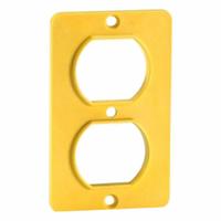 LEVITON Coverplate: Portable Outlet Box Cover, Duplex Receptacles, 1 Gangs, Yellow (MPN 3051-Y). Key specifications — Color: Yellow; Brand: LEVITON.