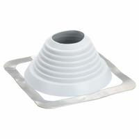 11"H-W Alum Roof Vent Pipe Flashing: For Pitched Roof, Square Base, For 1 Pipes, 8 1/4 in Max Pipe (MPN SQ501GA). Key specifications — Top Opening: Open; Material - Collar: EPDM; Brand: MASTER FLASH.