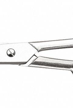 HERITAGE Carpet Shears: Right-Hand, 8 1/4 in Overall Lg, Straight, Nickel Chrome, Pointed, Silver (MPN GP718C). Key specifications — attr308500: Nickel Chrome; attr308502: Silver; attr308505: Right-Hand; attr308522: Carpet and Heavy Fabric; attr324896: HERITAGE.