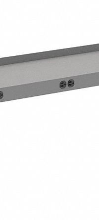 TENNSCO Electronic Riser: 96 in Overall Wd, 10 in Overall Dp, Gray, Carbon Steel, Steel, 12 in (MPN REI-1096-WK-1). Key specifications — Includes Mounting Hardware: Yes; Color: Gray.