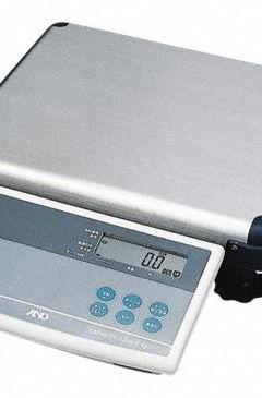 A&D WEIGHING Industrial Bench Scale: 15 in x 11 3/4 in, Not IP Rated, Integrated, HD-Series (MPN HD-30KA). Key specifications — Connection Ports: RS-232C; Readability: 0.01 lb/0.005 kg; Brand: A&D WEIGHING; Weighing Surface Material: Stainless Steel.