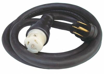 GENERAC Generator Power Cord: Transfer Switch Cord, 10 ft Cord Lg, 125/250V AC - Power Cords