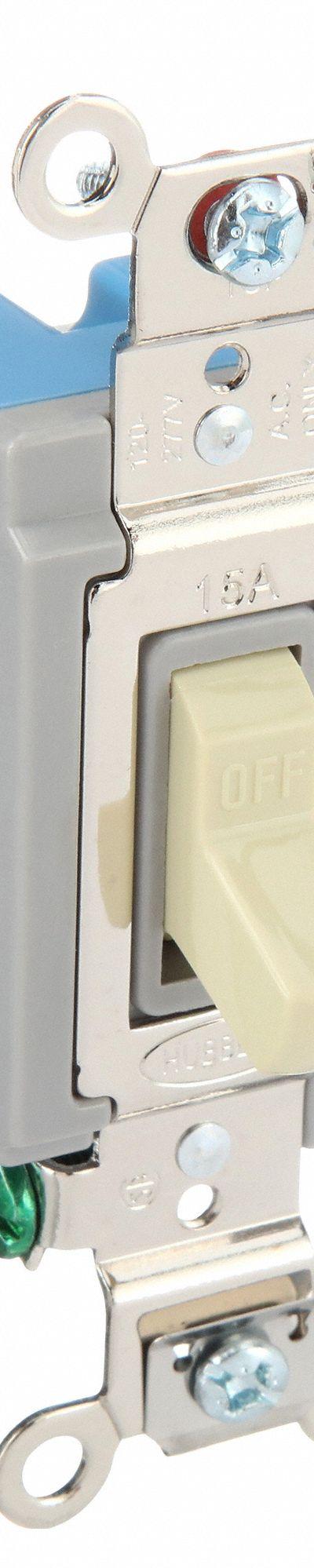 HUBBELL Wall Switch: Toggle Switch - Toggle Wall Switches