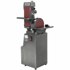 JET Belt and Disc Sander: For Metal, 230 V, Single-Phase, 1 1/2 hp, 6 in x 48 in Belt, 12 in Disc (MPN 414552). Key specifications — attr564072: Single-Phase; attr650959: Metal; attr564036: JET.