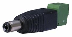 SPECO TECHNOLOGIES Female DC Plug to Terminal Block: DC Plug, Metal/Plastic, Digital CCTV Cameras (MPN DCPLGBLOK). Key specifications — Brand: SPECO TECHNOLOGIES; Compatible Surveillance Equipment: Digital CCTV Cameras; Manufacturer Part Number: DCPLGBLOK; Color: Black; Product Type: DC Plug; For Use With: Video Surveillance Cameras; Material: Plastic; Compatible with Series: Universal.