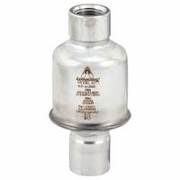 Steam Trap: Stainless Steel Body, Straight-Thru Design, 1,600 lb/hr, 3/4 in FNPT Inlet, No Strainer (MPN WT-1-075-400). Key specifications — Brand: ARMSTRONG INTERNATIONAL.
