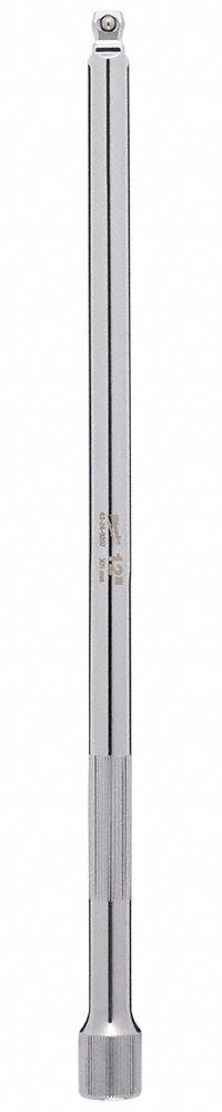 MILWAUKEE Socket Extension: 3/8 in Input Drive Size, 3/8 in Output Drive Size, 12 in Overall Lg (MPN 43-24-9207). Key specifications — attr1204978: Not Insulated; attr1204980: Locking Not Included; attr1204984: MILWAUKEE; attr1204970: Chrome.