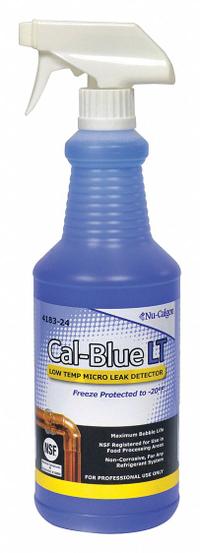 NU-CALGON Gas Leak Detector: 32 oz, Spray Bottle, -20°F to 225°F Temp. Range, Blue (MPN 4183-24). Key specifications — Brand: NU-CALGON.