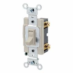 LEVITON Toggle Framed Single-Pole, 15 Amp: Toggle Switch, Single Pole, Maintained, Ivory, 15 A (MPN 54501-2I). Key specifications — Illuminated: No; Voltage Rating: 120/277V AC.