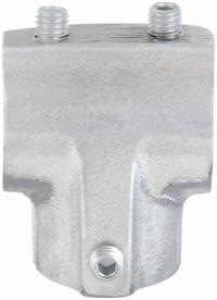 Structural Pipe Fitting: Tee, Tee, 1 1/2 in For Pipe Size, For 1 7/8 in Actual Pipe Outer Dia, Gray (MPN 5-8). Key specifications — Manufacturer Part Number: 5-8; Brand: HOLLAENDER; Finish: Mill; Material: Aluminum; Product Type: Tee.