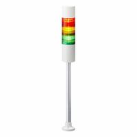 PATLITE Tower Light Assembly: 3 Tier, Sounder Tier Included, IP54, Amber/Green/Red, Direct Wire (MPN LR6-302PJBW-RYG). Key specifications — Manufacturer Part Number: LR6-302PJBW-RYG; Brand: PATLITE; Operating Voltage: 24V DC; Light Tier Color: Red.