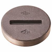 JAY R. SMITH MFG. CO Floor Cleanout: 5 in Overall Dia, 1 in Overall Ht, Cast Bronze, Cast Bronze (MPN 4470T05). Key specifications — Color: Bronze; Resistance Properties: Corrosion-Resistant; Brand: JAY R. SMITH MFG. CO; Finish: Cast Bronze; Includes: Plug.