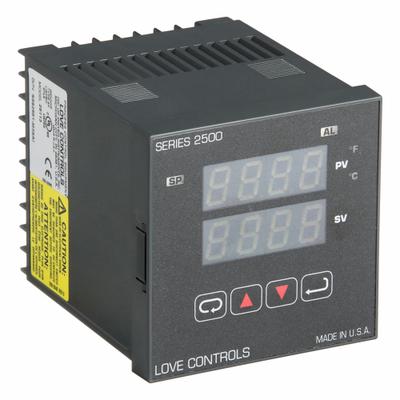 Dwyer Temperature Controller: 2500, 1/4 DIN Size, 100/240V AC, 14°F to 131°F - Temperature Controllers
