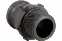 Cam and Groove Adapter: 1 in Coupling Size, 1 in Hose Fitting Size, 1 in -11-1/2 Thread Size, EPDM (MPN 100F). Key specifications — Gasket Material: EPDM; Brand: BANJO; Thread Size: 1 in -11-1/2; Fitting Type: MNPT.