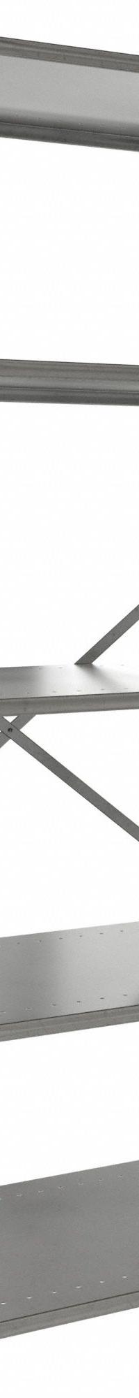 HALLOWELL Metal Shelving: Standalone, Heavy-Duty, 36 in x 24 in, 84 in Overall Ht, 5 Shelves (MPN F7510-24HG). Key specifications — attr41760: Steel; attr41761: Steel; attr37625: Unassembled; attr37628: Gray; attr33609: HALLOWELL.