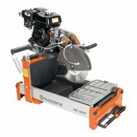 HUSQVARNA Concrete Table Saw: 14 in Blade Dia., Wet, 5 in Max. Cutting Dp, Gasoline (MPN 967318201). Key specifications — attr313615: Wet; attr313618: Gasoline; attr325106: HUSQVARNA.