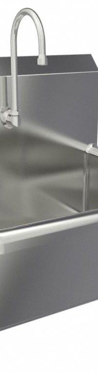 SANI-LAV Hand Sink: 1 Stations, 9 in Bowl Dp, 20 in Bowl Lg, 17 in Bowl Wd, Faucet Included, 16 ga (MPN 504-0.5). Key specifications — Includes Side Splash: Side Splash Not Included; Series: Stainless Steel Hand Wash Sink; Brand: SANI-LAV.