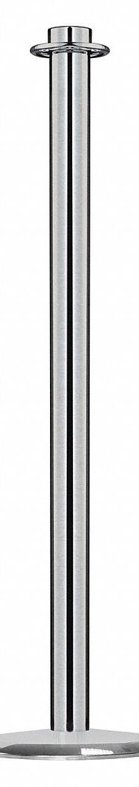 Contemporary Top Post: Contemporary, 33 5/8 in Post Ht, Steel, Flat, 35 in or Less, ADA Compliant (MPN 314U-1S-TAP). Key specifications — Brand: LAWRENCE METAL; Base Shape: Flat; Base Material: Cast Iron; Post Material: Steel; Post Finish: Satin Chrome.