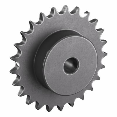 TRITAN Sprocket: One-Sided Hub, For Single Strands, 50, 25 Teeth, 4.987 in Pitch Dia - Size 50 Plain-Bore Roller Chain Sprockets