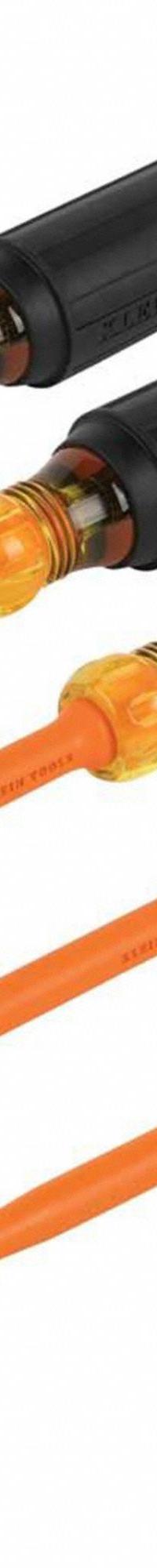KLEIN TOOLS Insulated Slim Tip Driver Set: 1-10 Pieces, 6 Pieces, Cabinet/Phillips/Square Tip (MPN 33736INS). Key specifications — attr1205274: KLEIN TOOLS; attr1205269: 1/4 in.