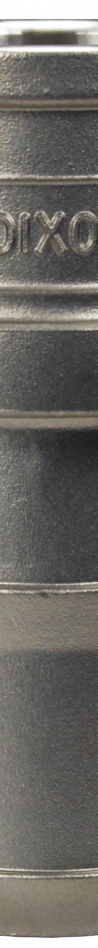 Cam and Groove Coupling: 1/2 in Coupling Size, 150 psi Max. Working Pressure @ 70 F, Male Hose Shank (MPN G50-C-SS). Key specifications — Gasket Material: Nitrile; Fitting Type: Male Hose Shank; Includes Locking Arm: Yes; Body Material: 316 Stainless Steel; Brand: DIXON VALVE & COUPLING.