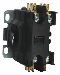 DAYTON Definite Purpose Magnetic Contactor: 1 + N Poles, 208-240V AC, 25 A, Non-Reversing (MPN 6GNU1). Key specifications — Brand: DAYTON; Coil Voltage: 208/240V AC; Contactor Style: HVACR Definite Purpose Contactor; Mounting Style: Through Panel; Terminal Connection Type: Screw Terminals; Maximum Voltage Rating: 600V AC; Phase: Single; Main Pole Contact Form: 1NO.