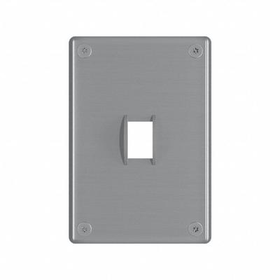 LEGRAND Wall Plate: Toggle, 1 Gang, Silver - Tamper-Resistant Wall Plates