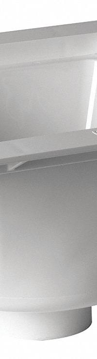 OATEY Floor Sink: 12 in Overall Wd, 6 1/2 in Sump Dp, 3 in Nominal Pipe Size, No Hub, Square, White (MPN 42721). Key specifications — Color: White; Connection Type: No Hub; Brand: OATEY; Finish: White.