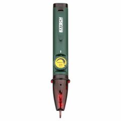 EXTECH Non-Contact Voltage Detector/Tester: 12 V to 600 V, Audible/Light, CAT III 600V, No Display (MPN DV30). Key specifications — Brand: EXTECH; Built-In Flashlight: No; IP Rating: Not Rated.