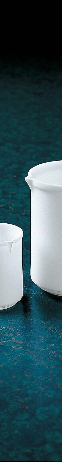 APPROVED VENDOR Beaker: Low Form, PTFE, 2,000 mL, 120 mm Outside Dia, 80 mm Overall Ht, Non-Sterile (MPN 312184). Key specifications — Graduation Style: None; Body Color: White; Brand: APPROVED VENDOR; Product Type: Beaker; Includes Graduations: No; Beaker Type: Low Form.