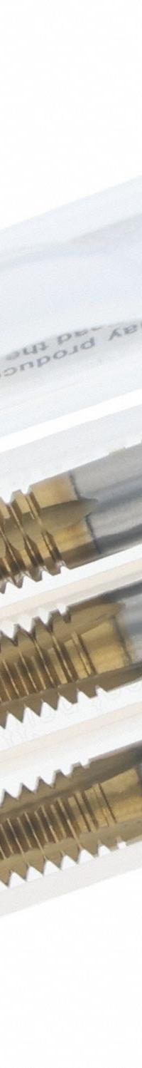 CLEVELAND Tap Kit: #8-36 UNF, H2 / 3B, 4 Flute, TiN Coated High Speed Steel (MPN C84234). Key specifications — attr1300563: One Each Taper, Plug, and Bottoming.