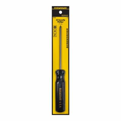 EAZYPOWER Screwdriver: Security Phillips Series, Steel, #2 Tip Size, 5 in Shank Lg - Security Phillips Screwdrivers